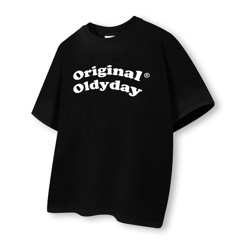 [국내생산/자체제작] 더블오알디 20수 반팔 티셔츠 루즈핏 남녀공용 빅사이즈 심플한 폰트 디자인