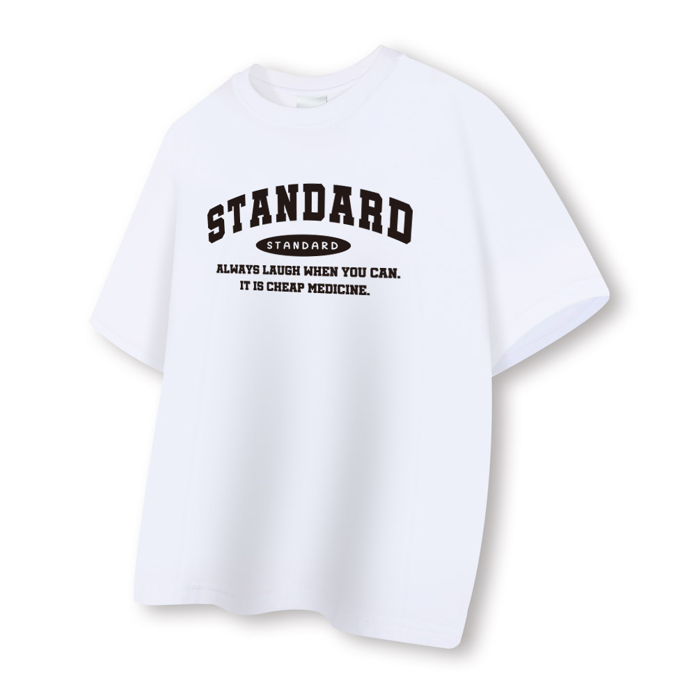 [국내생산/자체제작] 스탠다드 오리지널 20수 반팔 티셔츠 루즈핏 남녀공용 빅사이즈