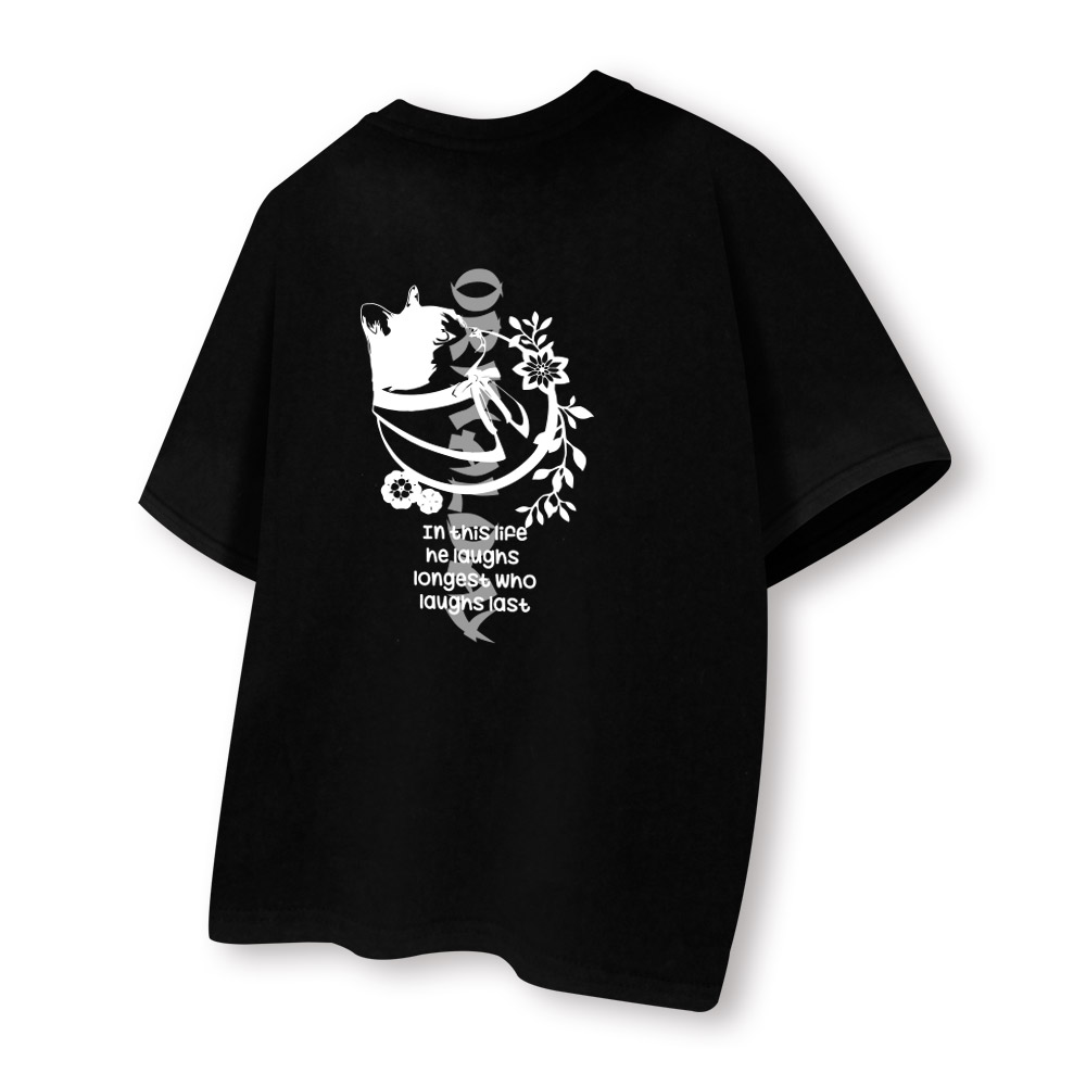 [국내생산/자체제작] 켓달 20수 반팔 티셔츠 루즈핏 남녀공용 빅사이즈 힙한 고양이 프린팅