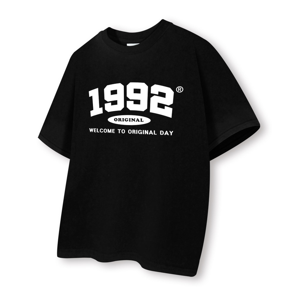 [국내생산/자체제작] ORIGINAL1992 반팔 티셔츠 루즈핏 남녀공용 빅사이즈