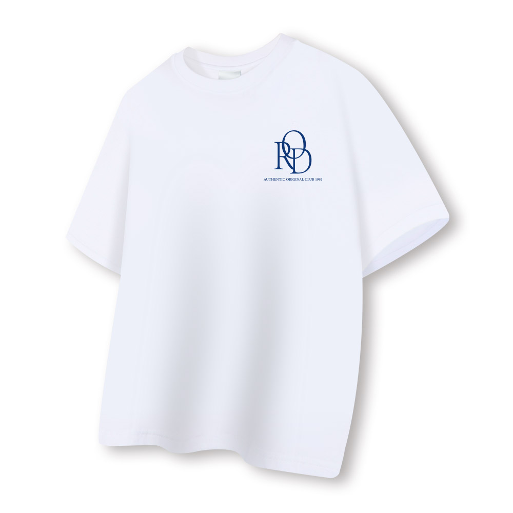 [국내생산/자체제작] 어센틱 로고 20수 반팔 티셔츠 루즈핏 남녀공용 빅사이즈